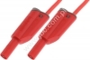 2617-IEC-100-RT  Przewód PVC 2,5mm2, 1,0m, 2x(wt.pr+gn)4mm, czerwony, ELECTRO-PJP, 2617IEC100RT